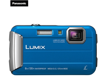 松下（Panasonic）TS30数码相机/运动相机/四防相机 防水相机、防尘相机、防震相机、防冻数码相机 TS25升级版 蓝色相机