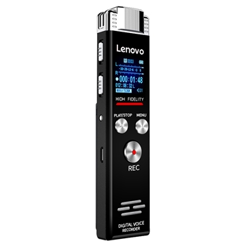 联想(Lenovo)录音笔B613 32G专业微型高清远距无损录音降噪便携录音器 学习培训商务会议采访铁灰色