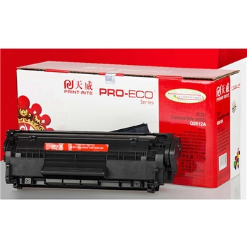 天威(PrintRite)打印机硒鼓 Q2612A 专业装 (红包) 适用机型1020/1005/1010/1018/3050 黑色