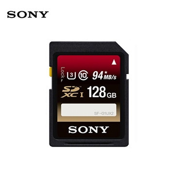 索尼（SONY）SD存储卡	SF-G1UX2  128G 读速94MB/S 写速70MB/S	黑色