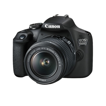 佳能（Canon）EOS 1500D 单反相机套机 APS画幅CMOS传感器 约2410万像素 3.0英寸液晶屏 自动对焦 无内置存储 含EF-S 18-55mm f/3.5-5.6 IS II镜头 