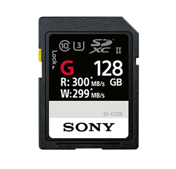 索尼(SONY)SF-G128 SD卡 G系列 128G Class10 读速300MB/s 写速299MB/s　黑色