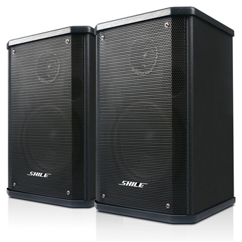 狮乐(SHILE）专业音响 BX-101 6.5寸 内置二分频 尺寸:217*190*316mm 重量:6KG/对 不含安装和支架 黑色