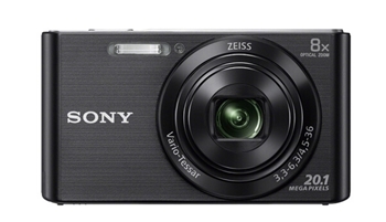 索尼（SONY） DSC-W830 便携数码相机/照相机/卡片机 黑色（约2010万有效像素 8倍光学变焦 25mm广角 ）