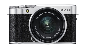 富士微单（FUJIFILM）X-A20/A20 XC15-45 银黑色（Silver）微单/照相机 触摸屏 复古造型 高清视频 WIFI分享