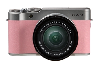 富士微单（FUJIFILM）X-A10 (XC 16-50II) 微单/照相机 XA10 花漾粉 小巧轻便 时尚复古