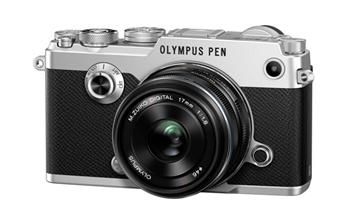 奥林巴斯（OLYMPUS）PEN-F-1718K（定焦镜头套装） 银色 2000万像素照相机 内置WIFI照相机 五轴防抖照相机 翻转触屏照相机 经典复古照相机