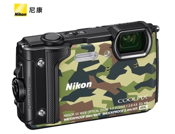尼康 Nikon COOLPIX W300s 防水、防震（耐冲击）、防寒、防尘 数码相机 （迷彩色）