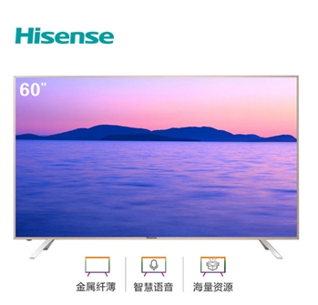 海信（Hisense）60英寸 4K超高清WIFI 网络大屏智慧语音HDR LED60N6000U 人工智能电视