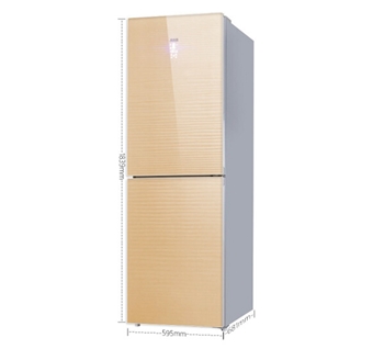 美菱（MELING） 311升冰箱 双门冰箱 变频风冷无霜冰箱 玻璃面板冰箱 美菱冰箱BCD-311WPB