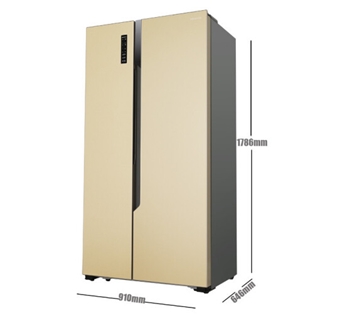 海信（Hisense） 536升对开门冰箱 风冷无霜 矢量变频节能纤薄BCD-536WTVBP琥珀金