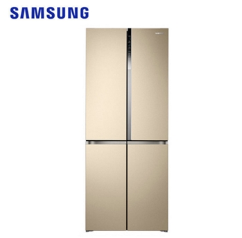 三星冰箱新品(SAMSUNG) RF50K5961FG/SC 十字四门冰箱（ 琉璃金） 无霜 变频 三循环 品式多门冰箱