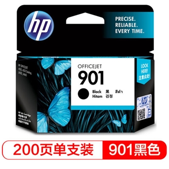 惠普（HP）CC653AA 901 黑色墨盒 适用于 HP Officejet J4580,J4660/HP Officejet 4500标准版,4500全能版 可打印量200页