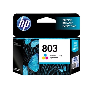 惠普HP803 彩色原装墨盒适用于1112 2132打印机一体 惠普803彩色墨盒