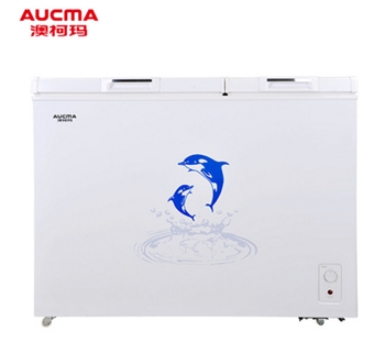 Aucma/澳柯玛 BCD-218CST 218升 冷藏冷冻卧式铜管双温冷柜家用冰柜