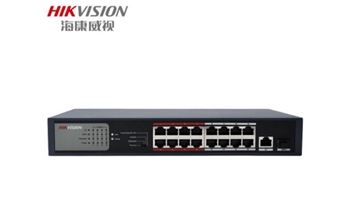 海康威视（HIKVISION）DS-3E0318P-E/M 非网管POE供电百兆交换机