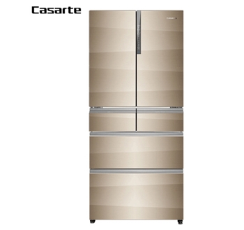 六门冰箱卡萨帝（Casarte） 519升六门变频无霜冰箱6门布伦斯BCD-519WICAU1 香槟金