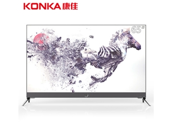 康佳（KONKA）LED65M2 65英寸超薄金属机身 人工智能前置音响全面屏音乐4K超高清电视机