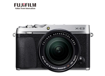 富士微单（FUJIFILM）X-E3 XF18-55 微单/数码相机 银色 2430万像素 触摸屏 4K视频 蓝牙4.0