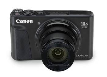 佳能（Canon）PowerShot SX740 HS（黑） 3.0英寸屏幕  旋转屏  2030万像素 送64G卡 包