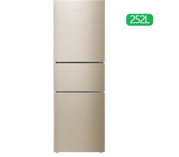 容声(Ronshen) 252升冰箱 三门冰箱 智能APP变频冰箱 风冷无霜冰箱 静音冰箱 节能冰箱 中门变温冰箱 钛空金 BCD-252WD11NPA