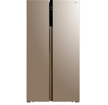 美的(Midea)655升冰箱 对开门冰箱 变频无霜冰箱 一级能效冰箱 智能APP 大容量电冰箱 米兰金 BCD-655WKPZM(E)