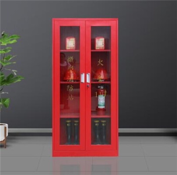 铁皮消防柜子微型消防器材箱站应急安全设备工具柜带锁 1800*850*390消防柜
