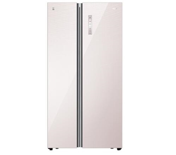 海尔（Haier）651升冰箱 风冷无霜冰箱 变频冰箱 对开门冰箱 大存储空间冰箱 T.ABT双重杀菌冰箱 彩晶玻璃面板冰箱BCD-651WDEC