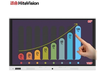 鸿合（HiteVision）ICB-V65P 办公视频会议系统电子白板教学一体机交互触摸电视65英寸 4K屏 含支架+无线传屏器