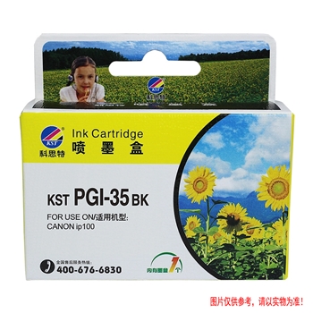 科思特（KST）PGI-35BK 黑色墨盒 容量 9.4ml适用于佳能PIXMA iP100