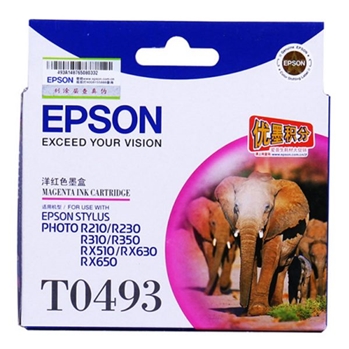 爱普生（Epson）T0493 洋红色 打印机墨盒 适用于R210 R230 R310 RX510 650 可打印量630页