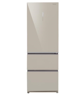 松下（Panasonic）NR-C380TX-XN 松下冰箱 变频冰箱 风冷无霜冰箱 大容量冰箱 多开门冰箱 380L冰箱 金色 包送货