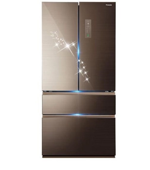 松下（Panasonic）NR-W620TF-XM 618升冰箱  智能法式多门冰箱 干湿分储冰箱 节能冰箱 静音冰箱 快速冷冻冰箱 银离子冰箱 LED触摸显示屏冰箱 自动制冰冰箱