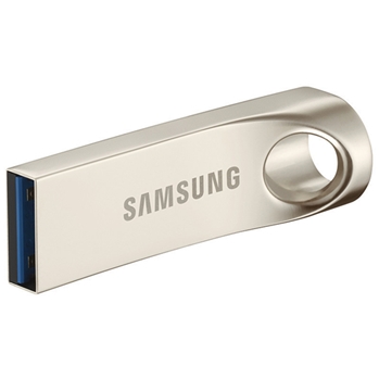 三星（SAMSUNG）BAR系列 64GB 全金属五防 USB3.0 高速U盘 银色