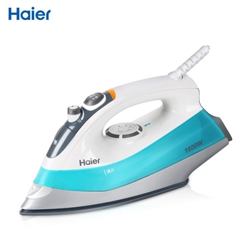 海尔(Haier) YD1618 蒸汽电熨斗 家用蒸汽熨斗迷你手持式烫衣服烫斗支持3-5档不粘底板