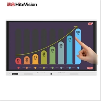 鸿合（HiteVision）ICB-V86P办公视频会议系统电子白板教学一体机交互触摸电视 86英寸 4K屏 标配含支架+无线传屏器