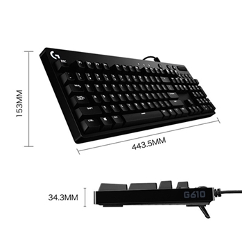 罗技（Logitech）G610 Cherry轴全尺寸背光 全键无冲 机械 绝地求生 游戏吃鸡键盘 青轴