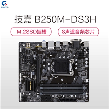 技嘉(GIGABYTE) B250M-DS3H 台式机主板(INTEL平台/LGA 1151)